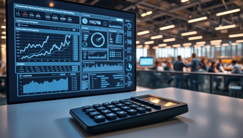 A high-tech digital display showcases advanced matched betting strategies, with intricate graphs, algorithms, and analytics dashboards. Sleek, minimalist interfaces in muted tones of blue and gray provide insights into maximizing profits. In the foreground, a tactile financial calculator sits atop a clean, uncluttered desk, while the background features a panoramic view of a bustling fintech hub, bathed in warm, focused lighting that creates a sense of productivity and innovation. The overall atmosphere conveys a sophisticated, data-driven approach to optimizing matched betting, seamlessly blending technology and financial acumen.