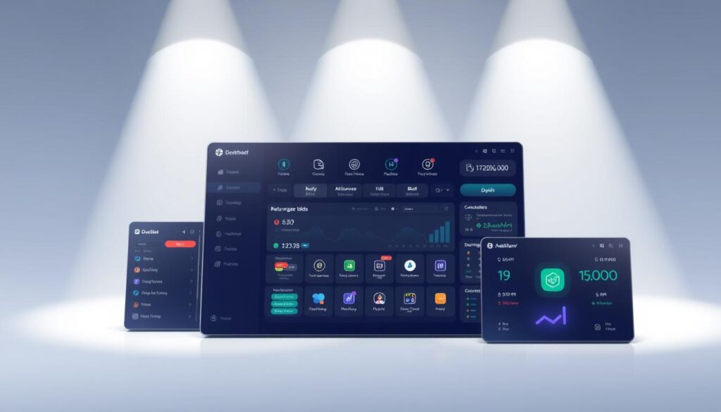A meticulously crafted digital illustration showcasing the premium matched betting tools within a modern, minimalist UI design. In the foreground, a sleek dashboard displays a variety of customizable widgets, allowing users to track their betting activities, analyze odds, and monitor their bankroll with precision. In the middle ground, a series of neatly arranged icons represent the core functionalities of the tools, such as bet calculators, arbitrage scanners, and odds comparison features. The background depicts a subtle, gradient-based color scheme, creating a sense of depth and sophistication. Soft, directional lighting illuminates the scene, casting subtle shadows and highlights that accentuate the clean, professional aesthetic.