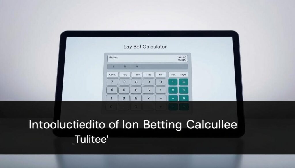 A meticulously designed lay bet calculator displayed on a sleek, modern device against a minimalist backdrop. The calculator's interface features clean typography, intuitive controls, and a color scheme of muted grays and blues, creating a sense of precision and professionalism. Soft, diffused lighting illuminates the scene, casting subtle shadows and highlights that accentuate the calculator's elegant form. The overall composition conveys a mood of efficiency, practicality, and a focus on data-driven decision making, perfectly suited for the "Introduction to Matched Betting Calculators" section of the article.